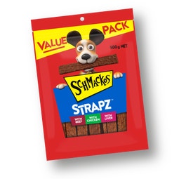 SCHMACKOS™ STRAPZ™ VARIETY PACK WITH BEEF, WITH CHICKEN, WITH LIVER image